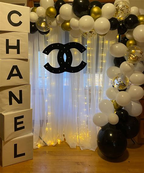 chanel theme birthday|Chanel birthday decorations.